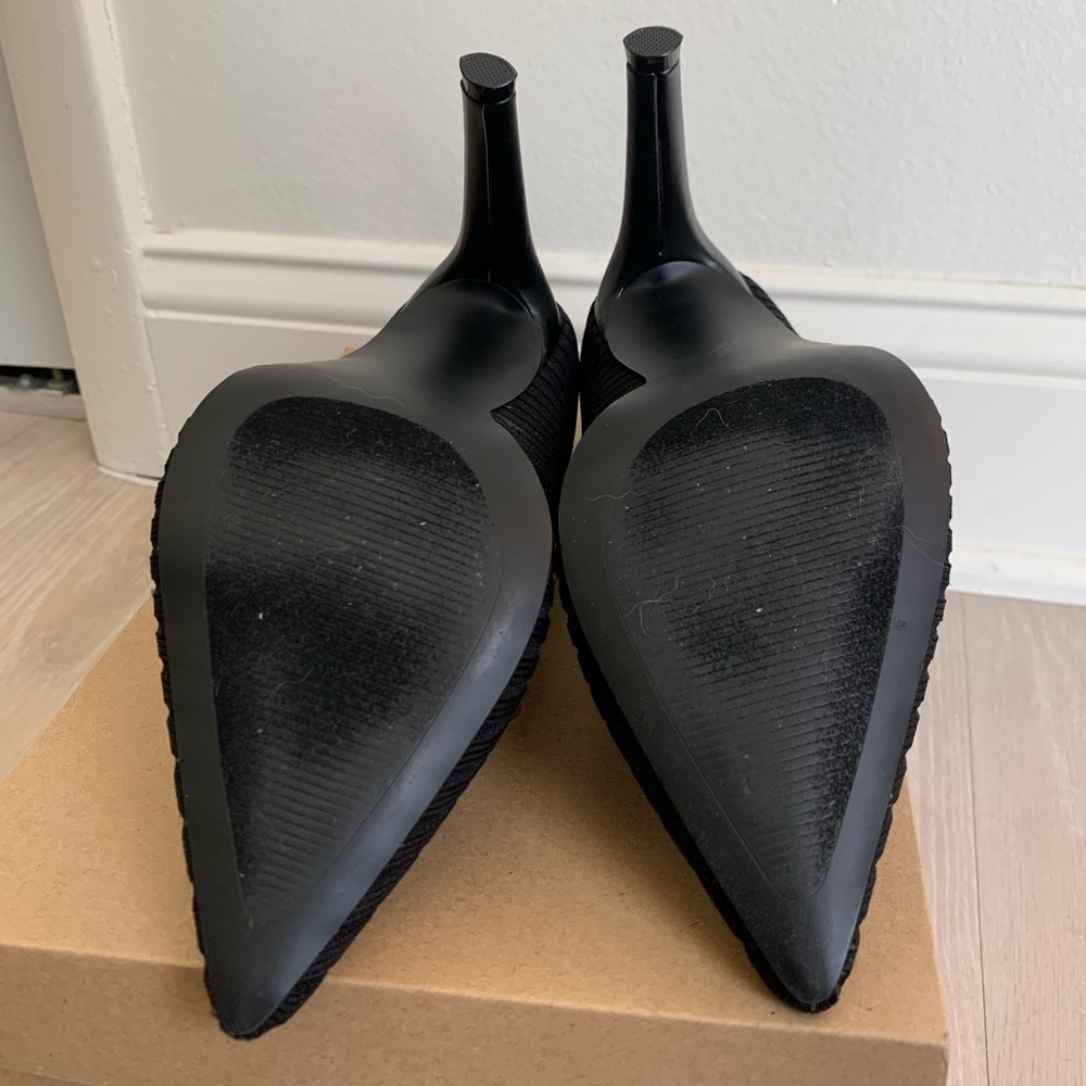 New black stiletto pointed heel - Picture 7 of 9